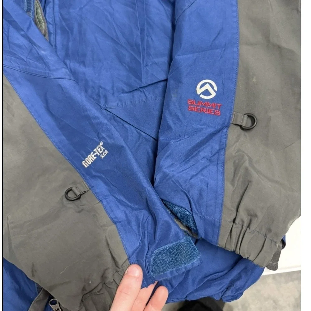 The North Face Summit Series‎ Gore-Tex XCR Jacket Mens Blue Grey Hooded Shell L